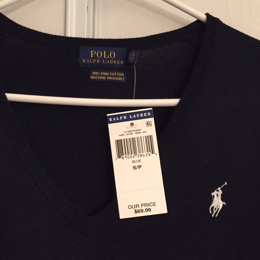 Polo Ralph Lauren V Neck Sweater Top